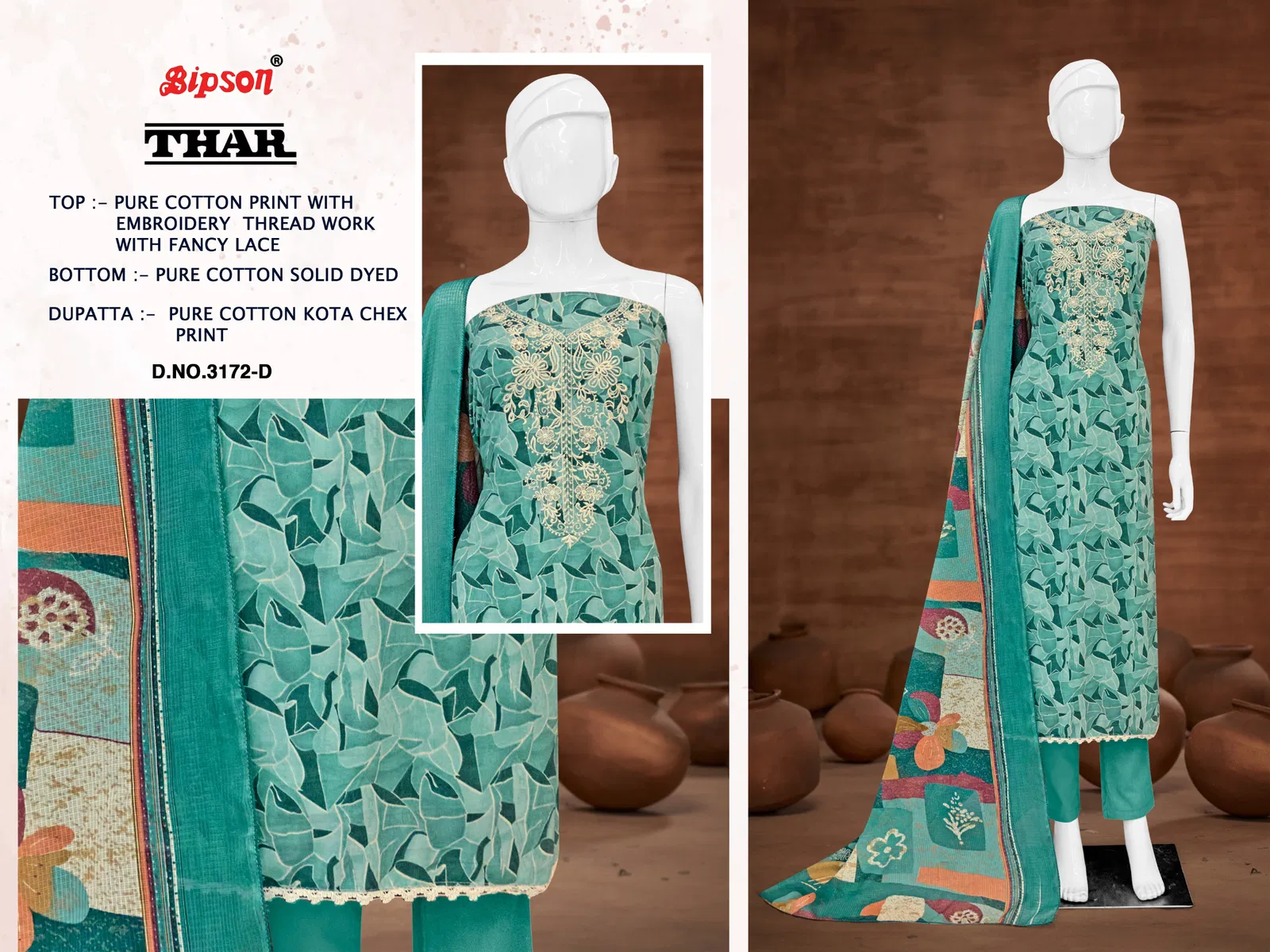 Thar 3172 By Bipson Cotton Printed Dress Material Wholesale Price In Surat